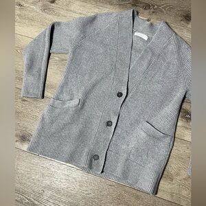 Everlane Gray Women's Cardigan Sweater